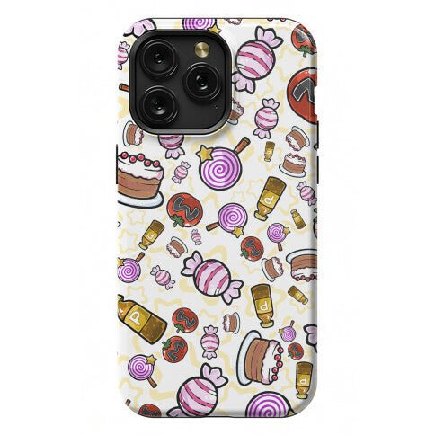Kirby Munchies Pattern Phone Case